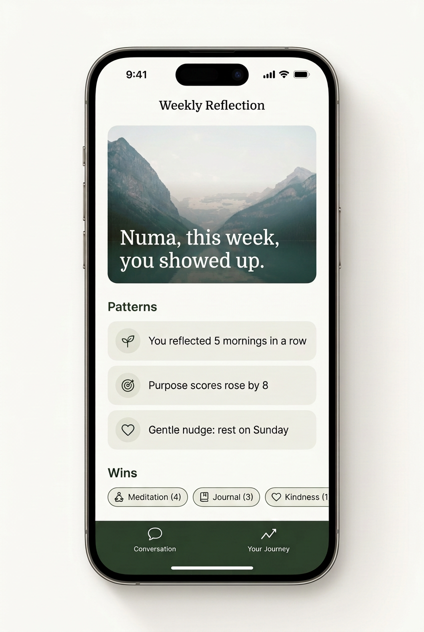 Numa reflection insights on iPhone